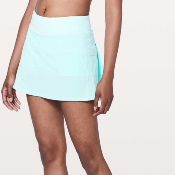 LULULEMON PACE RIVAL SKIRT/SKORT *TALL-AQUAMARINE - Picture 14 of 16